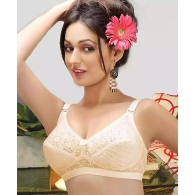 Like-Me Chicken Embroidery Cotton Bra thumbnail 1