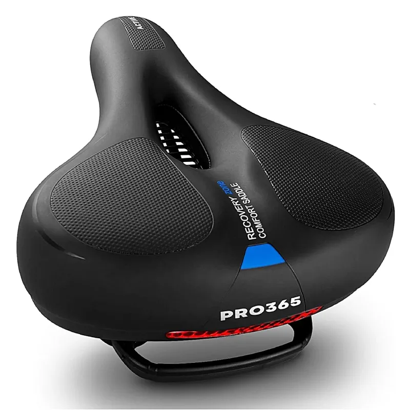 Premium Bicycle Seat with Lock, Extra Wide Soft Cushion Saddle, Anti-Theft Bike Lock, Fits All Cycles thumbnail 2