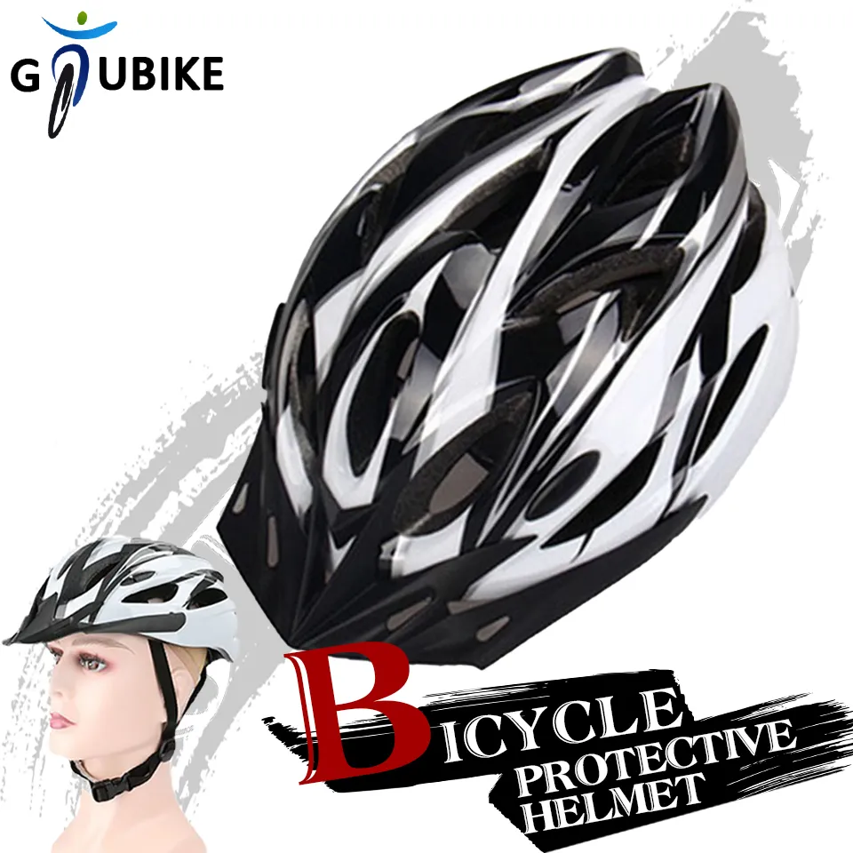 Cycling Safety Helmet Racing Safety Head Protector Integrated Safety Cap Bike MTB Breathable Adjustable Bicycle Helmet 3