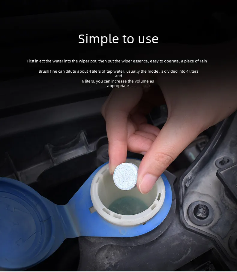 10 PCS Car Windshield Glass Washer Cleaner Compact Effervescent Tablets Detergent Car Beauty Tool Car Accessaries thumbnail 6