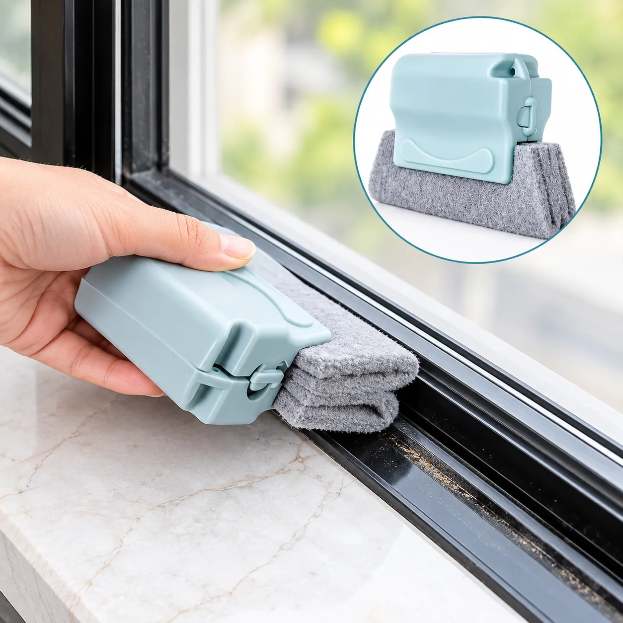 Window Groove Frame Cleaning Brush, Thai Cleaner Brush 3