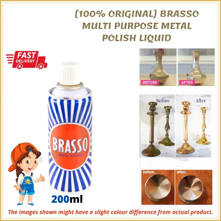 Brasso Metal Polish 200ml for Brass, Copper, Stainless, Chrome, Aluminum, Pewter & Bronz thumbnail 1