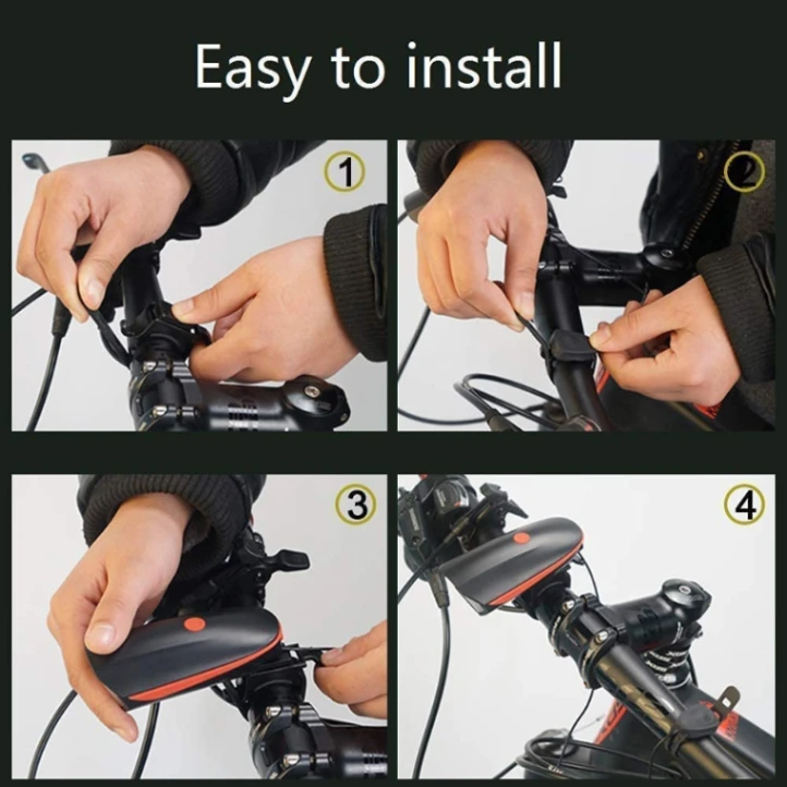 Bicycle Safety Combo with Rechargeable LED Front Light & Anti-Theft Lock|High Brightness Cycle Headlamp and Secure Bike Lock|Universal Fit Cycling Accessories for Men | Women & Kids Bikes 3