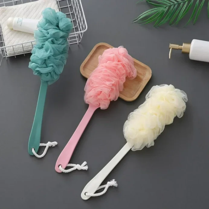 Long Handle Bath Sponge Shower Brush Back Scrubber For Shower Soft Mesh Body Back Cleaner Washer Body Bath Massage Brush thumbnail 7