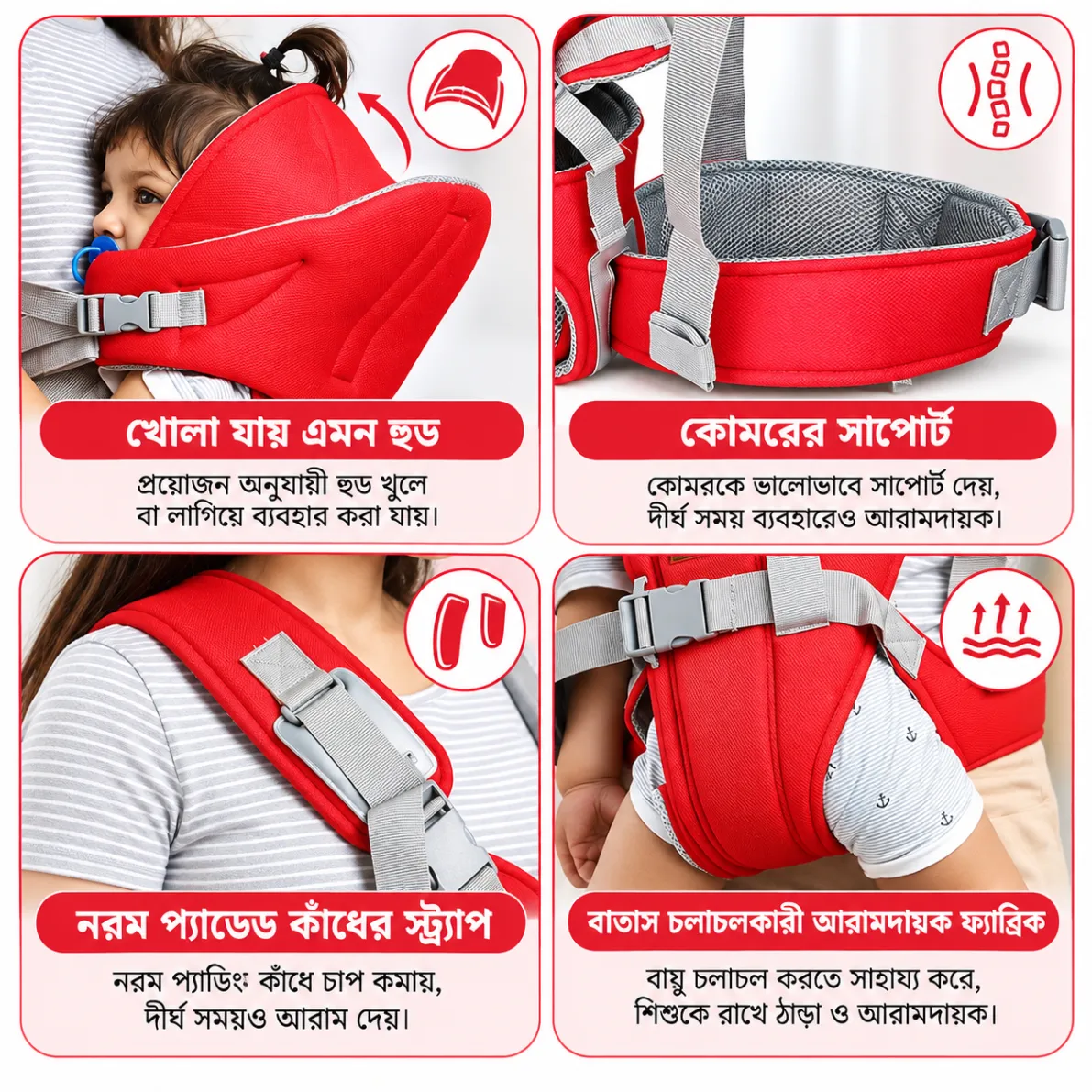 6 in 1 Baby Carrier Bag 3