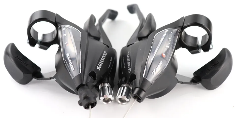 EF65 Mountain Bike Bicycle Aluminum Alloy Single 3x7 Left Right Speed Trigger Shifter Brake Derailleur 2