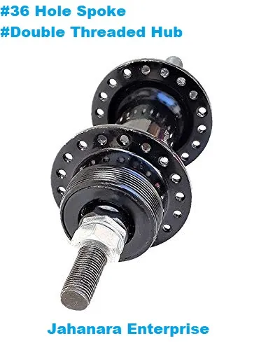 Cycle Hub 36 32 Spoke Hole Rear Back Side Threaded Hub for Double Threaded Bicycle1 Pc Bike thumbnail 1