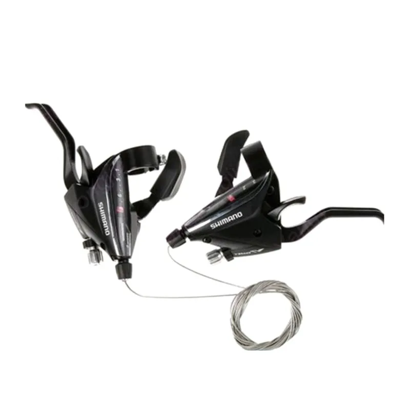 SHIMANO ST-EF65 2 Pcs (3×8) Speed MTB Bike Bicycle Shifter&Brake Set Lever Black w/cable ( Made In Indonesia ) thumbnail 4