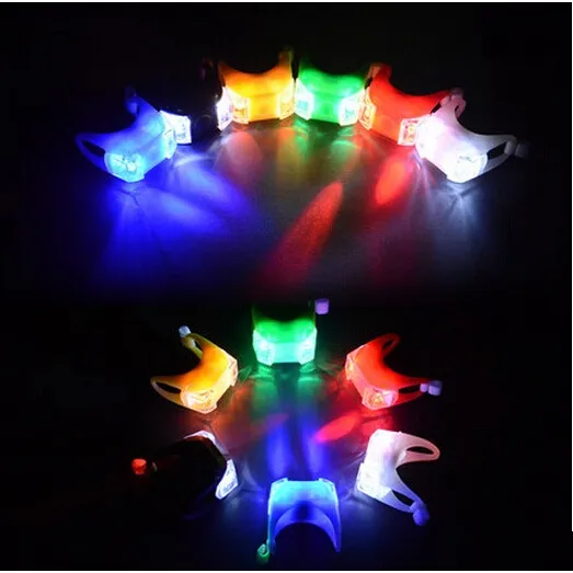 Bike MTB LED Frog Head Front Lamp 2pc Warning Rear Flashlight Riding Colorful Headlight for Bicycle Warning Lights thumbnail 2