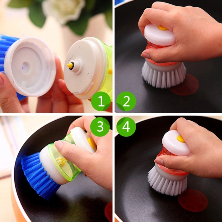 Kitchen Cleaning Dish Brush Scrubber Hydraulic Pressure Cleaner thumbnail 2