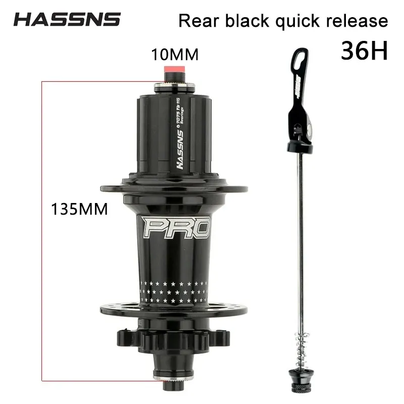 HASSNS PRO7 MTB Hub 7 8 9 10 11 12 Speed 6 Pawl Hubs 24 32 Holes Bearing Noisy Cube Freehub HG XD MS Quick Release Bolt Hub MS Colorful 24H thumbnail 3