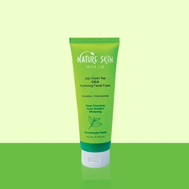 *🌿 Nature Skin Jeju Green Tea CICA Facial Foam*  
*মেড ইন কোরিয়া 🇰🇷 | প্রাকৃতিক যত্নে গভীর ক্লিনজিং thumbnail 2