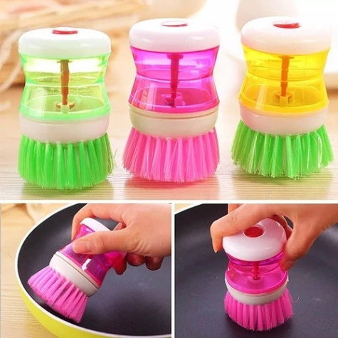 Kitchen Cleaning Dish Brush Scrubber Hydraulic Pressure Cleaner thumbnail 3