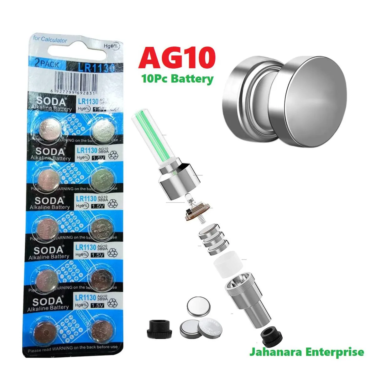 10pcs AG10 Button Coin Cell Batteries Watch Clock Battery Toys Remote Controls Button Coin Cell Digital Cameras Batteries 1