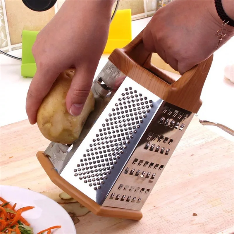 Stainless Steel Tower Grater, 6-Sided Kitchen Grater and Slicer thumbnail 3