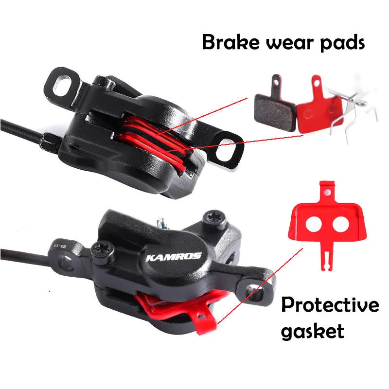 Kamros Hydraulic Brakes with Rotor Set FRONT REAR Full set 2pc Disc Free thumbnail 3