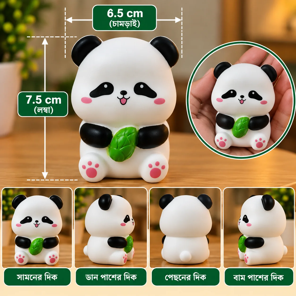 Cute Panda Night Light for Kids – Soft Silicone LED Bedside Lamp thumbnail 3