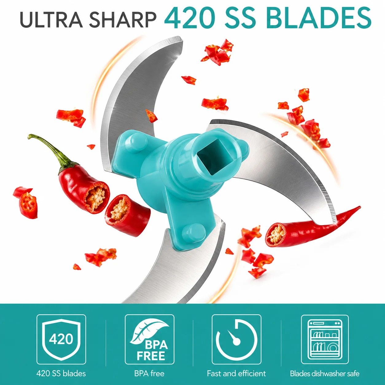 Anjani 2 in 1 Vegetable Cutter, Vegetable Chopper thumbnail 2