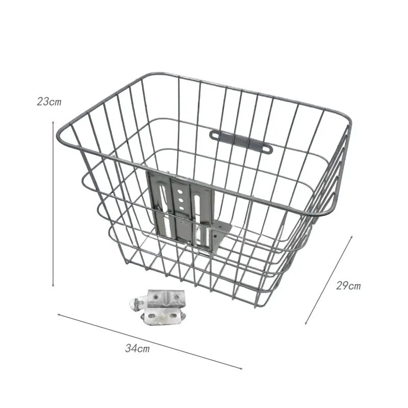 Bicycle Basket Iron Frame bicycle Accessories 1 pc thumbnail 1