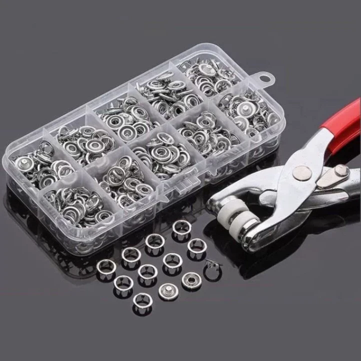 Tich Button Machine, Snaps Buttons Kit For clothes, shoes Sewing Tools thumbnail 3