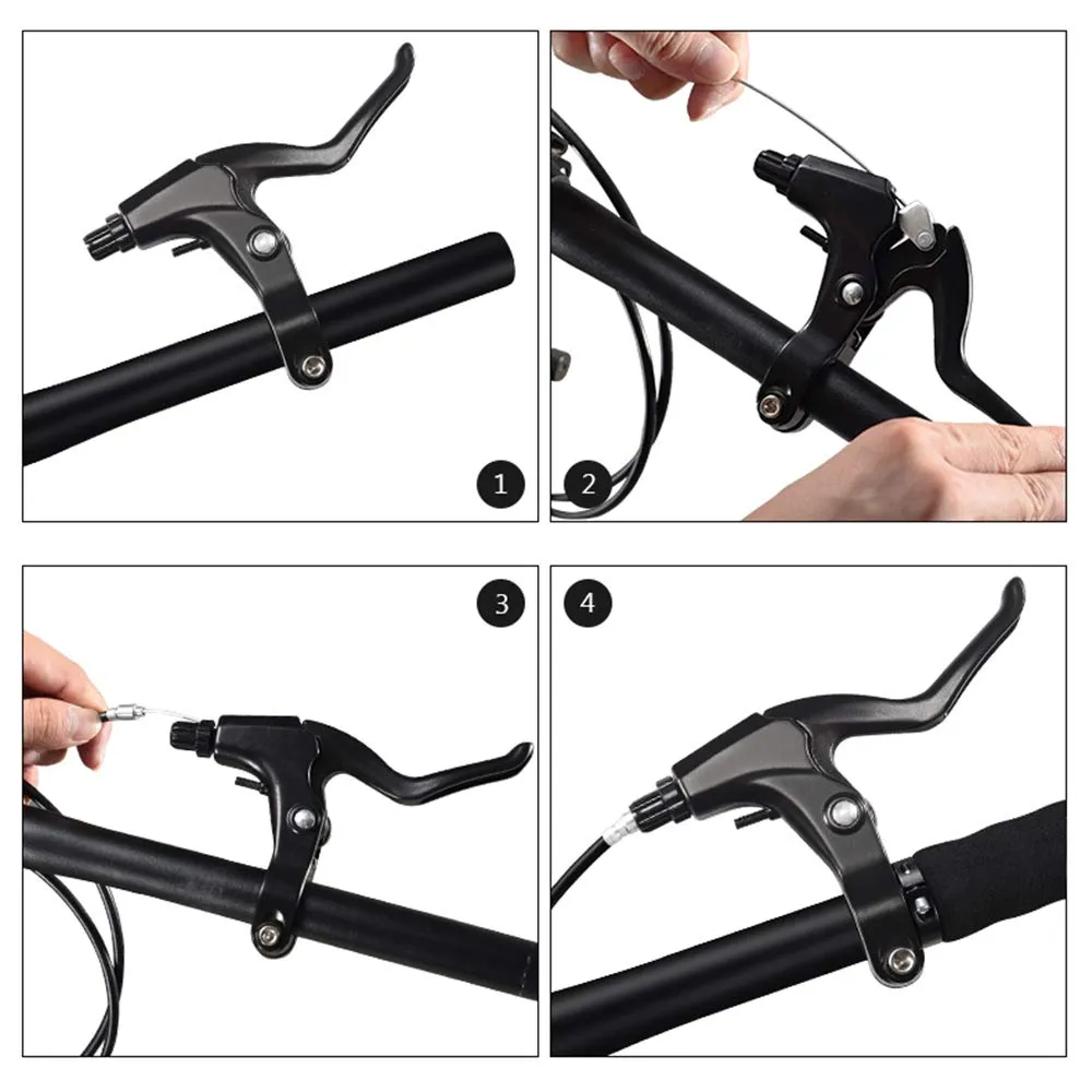 1 Pair Bike Bicycle Left Right MTB Lever Full Aluminium Alloy Brake Handles thumbnail 3