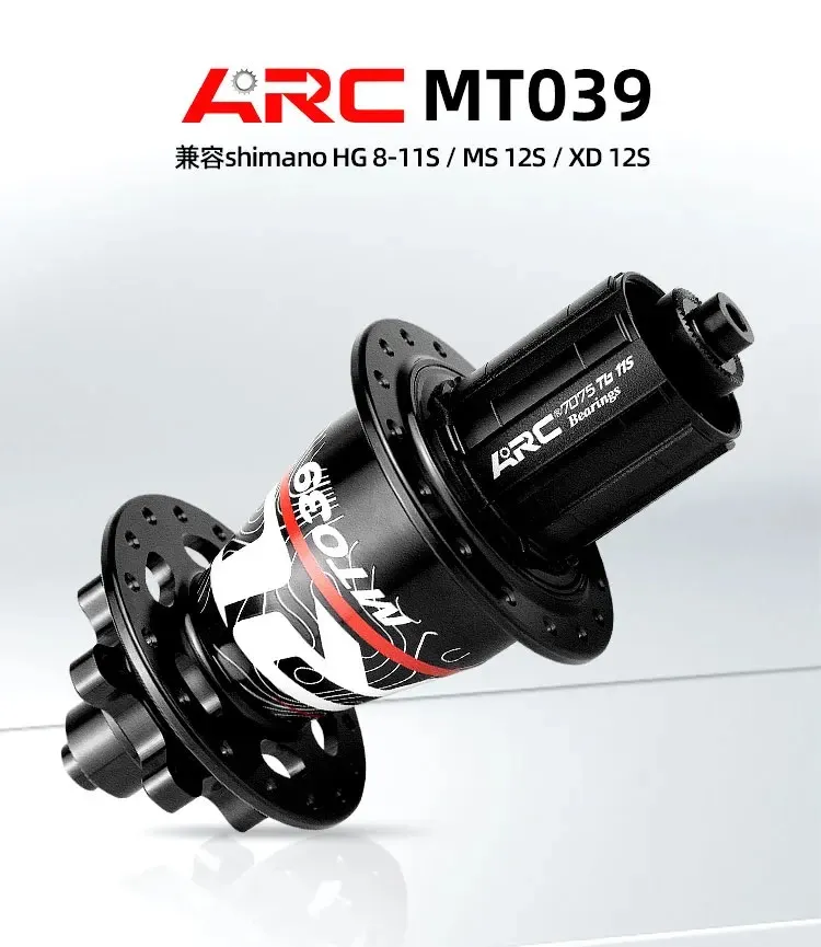 ARC MT039 MTB Bike Hubs 32 Holes Front 9 15x100mm Rear 135 Bicycle Hubs 6 Pawls 114 Clicks for HG 8 9 10 11 Speed 3