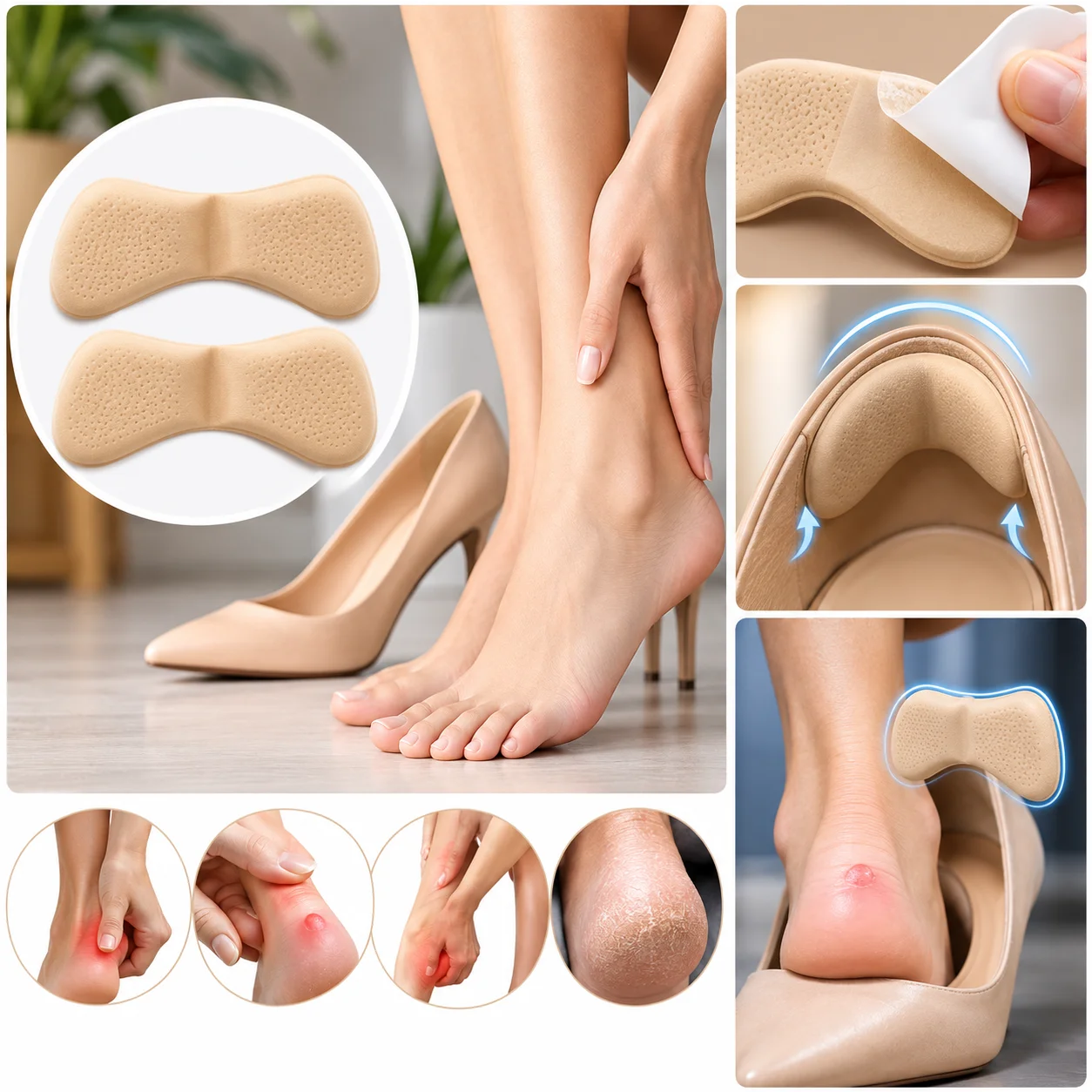 2Pcs Shoe heel grip pad, heel protector pad, heel pad, Shoe pad 2