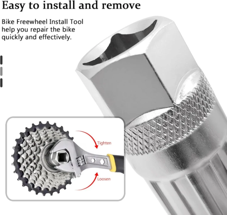 Bicycle Freewheel Remover Tool Original Mountain Bike Bottom Bracket Removal Compatible thumbnail 2