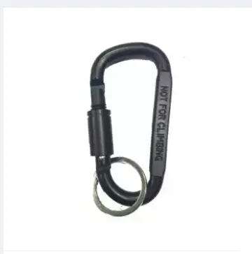 Aluminum alloy D Ring Clip D Shape Super Strong keyring Keychain Clip for Outdoor Camping 1