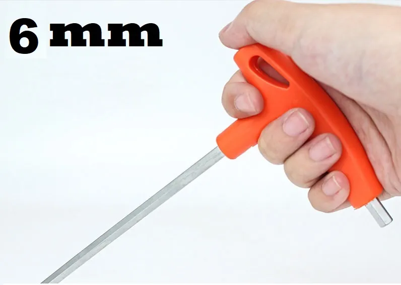 1 Piece T Shape Allen Key 4mm 5mm 6mm Hex key Allen Screwdriver Wrench Tool For Bicycle L Key 5mm model Workshop Tools thumbnail 2