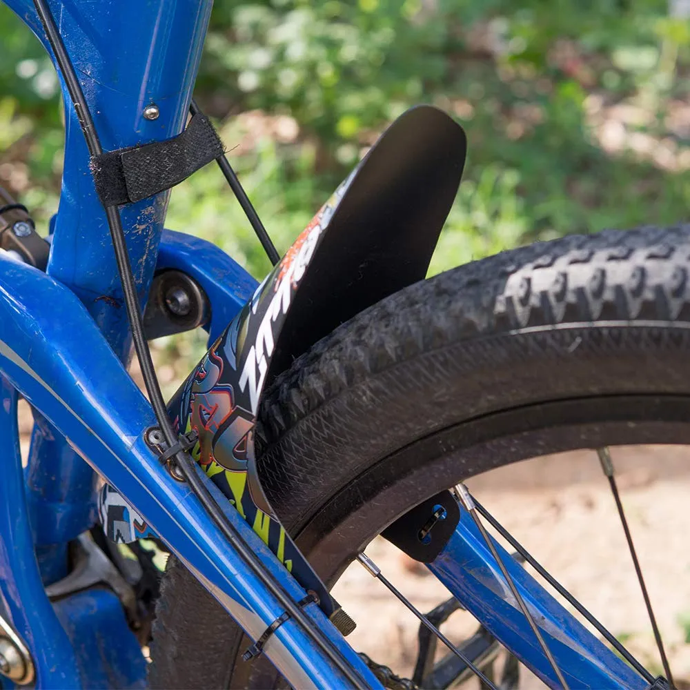 Mountain Bike Fender Mud Guard 1pc MTB Road Bike Mudguard with 6Pcs Cable Ties thumbnail 2