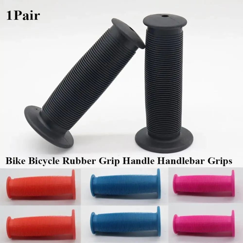 BMX Colorful Rubber Grip Bike Handlebar Accessories Black Colors Anti skid Handlebar Handle Handlebar Grips 1Pair 1