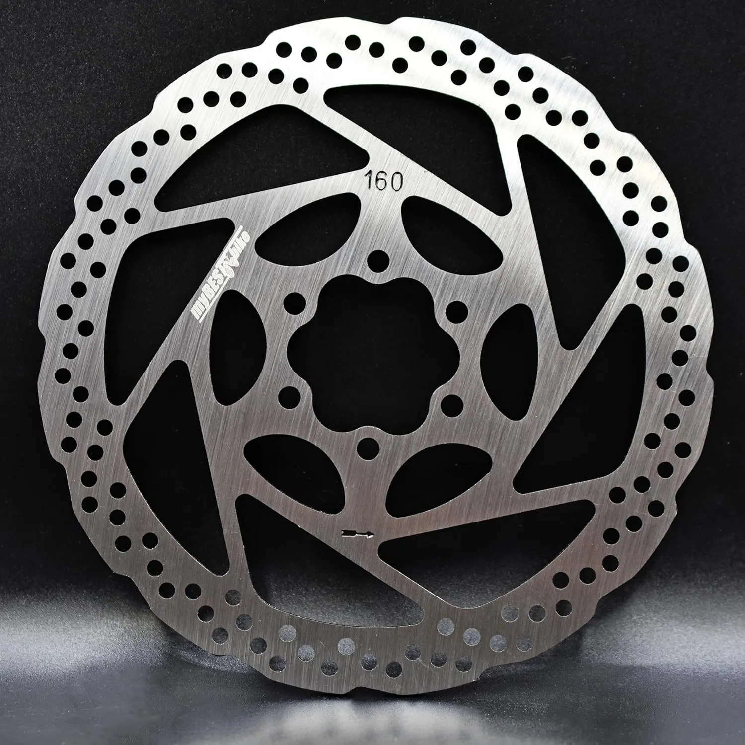 Brake Rotor Bike Disc 160 mm 2 Pack Stainless Steel Bicycle Rotors With 12 PCS T25 M5x10mm Screws For Bike Mountain Bike MTB BMX thumbnail 2