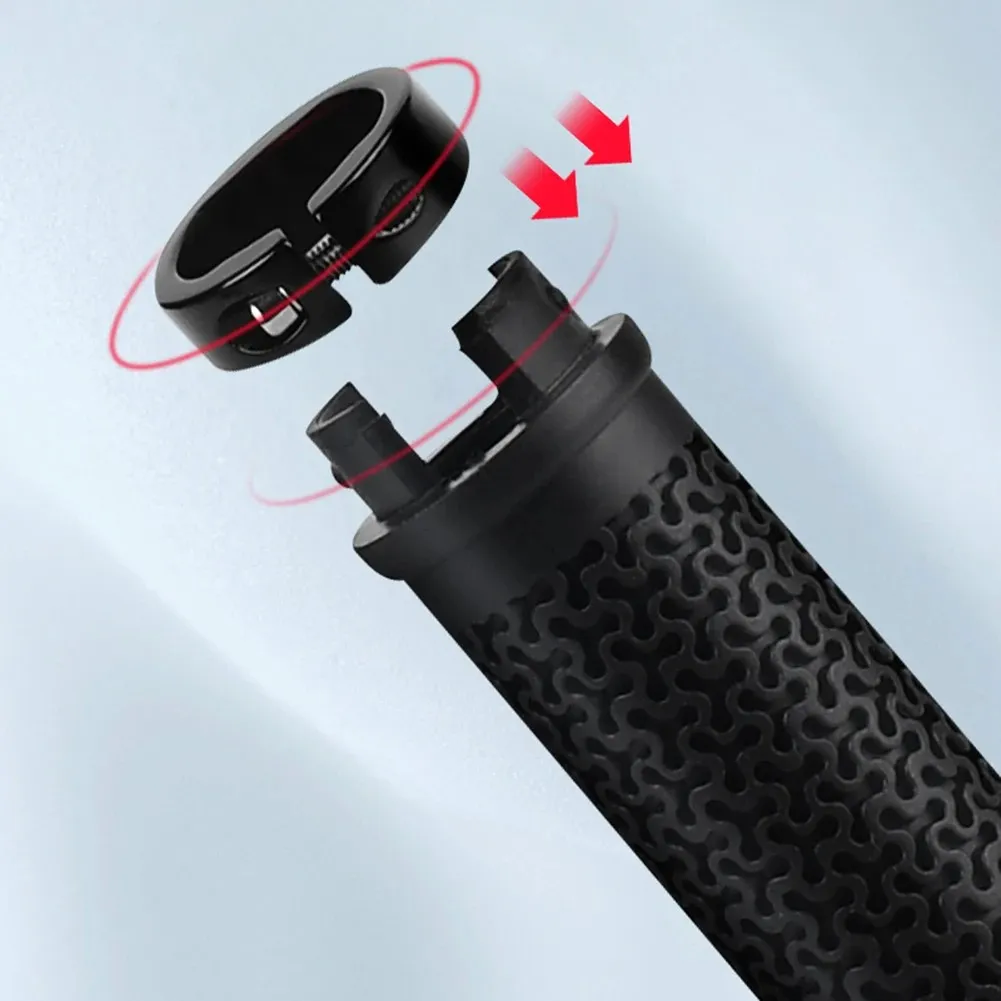 1 Pair Mountain Bicycle Handlebar Grip Long Shift Bike Handle Grips Folding Bike Rubber Non slip Grip Cycling Accessories 2