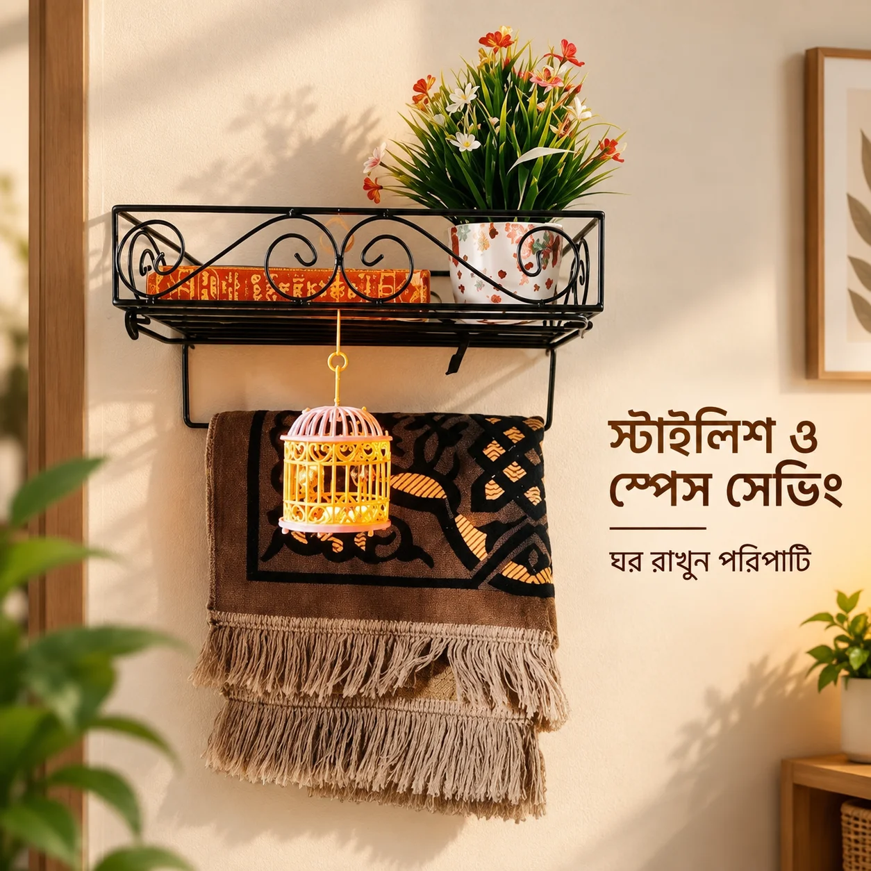 Quran stand & Jainamaz stand 15'' inch Quran sharif wall stand Jainamaj Hanger thumbnail 4