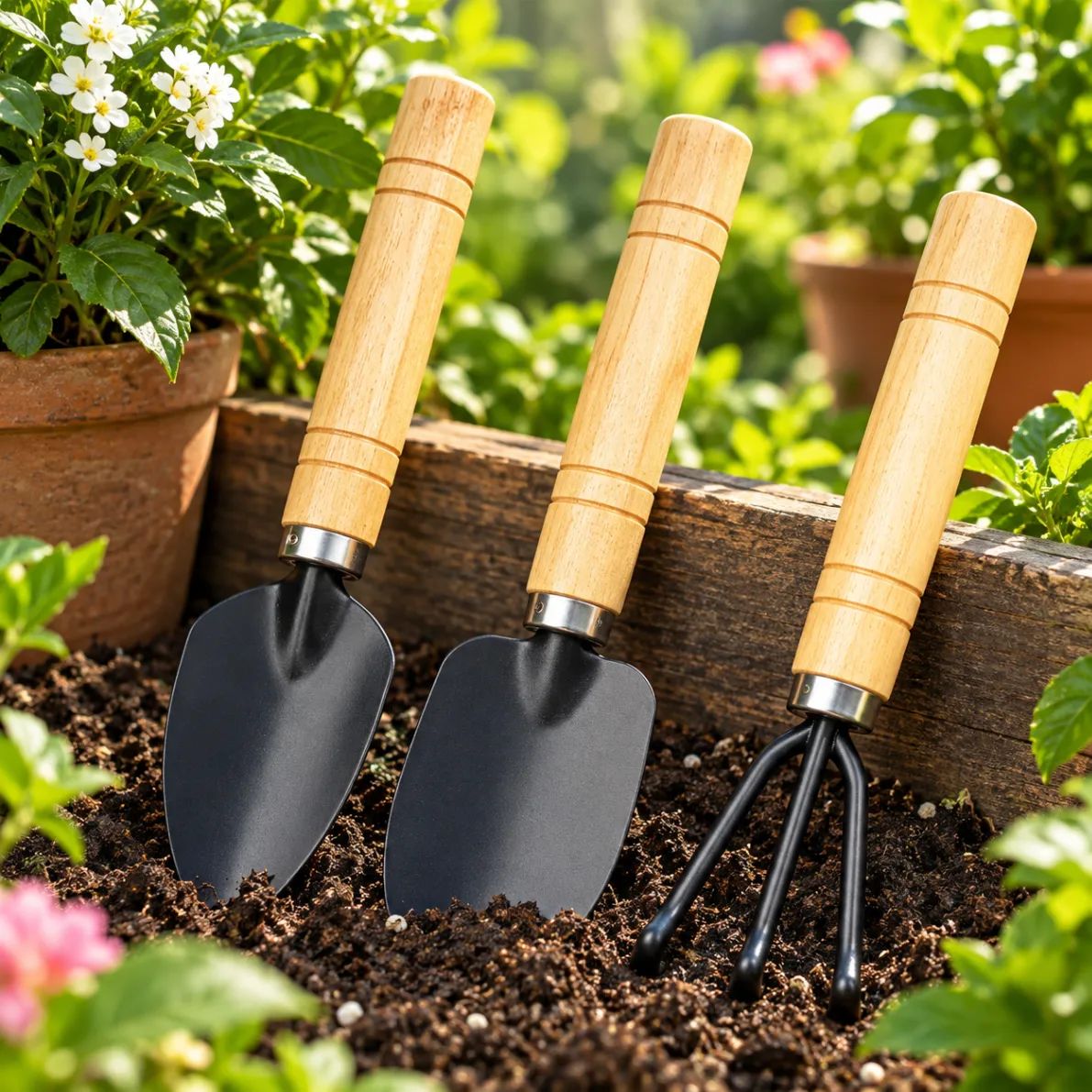 3Pcs Mini Garden Tool Set – Gardening Hand Tools thumbnail 2