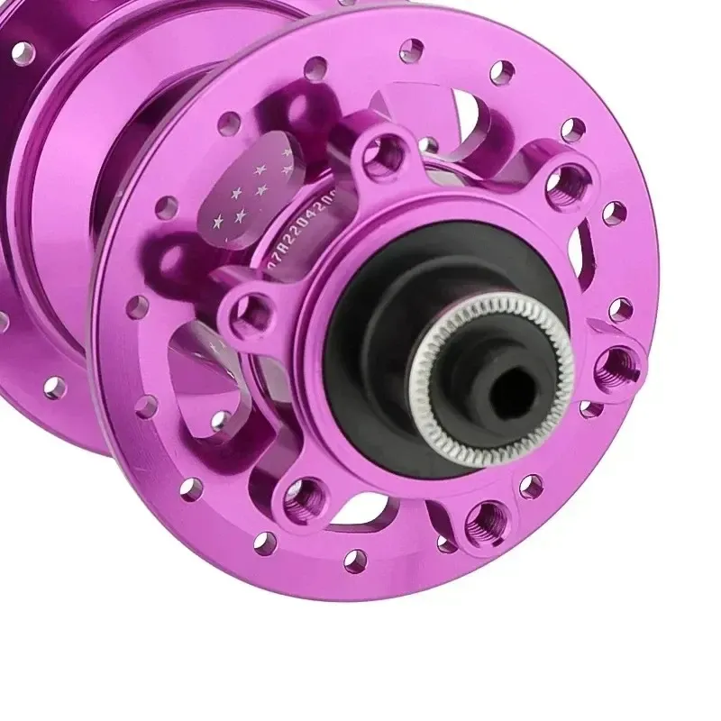 HASSNS Pro7- 36h Rear purpel Hub Bearing 36Holes MTB Bike Hub for 7-12 Speed Noisy Cube Bicycle 6 Pawl Hubs 3