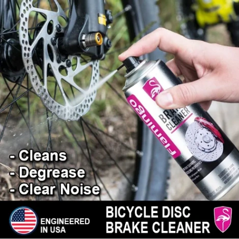 Bicycle Brake Cleaner Spray Road Bike MTB Brakepad Noise Clean Rotor Disc Caliper 450ML Sprays Flamingo USA Brand - সাইকেল - সাইকেল - সাইকেল thumbnail 1