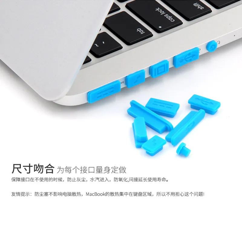 Dust Plug - 16Pcs/Set Anti Dust Plug For Laptop Silicone Cover Stopper Laptop dust plug laptop dustproof usb dust plug Computer Accessories thumbnail 2