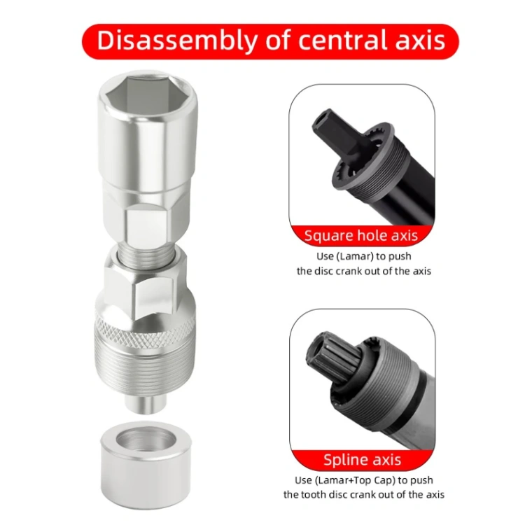 Mountain Bike Crank Arm Removal Tool Road Cycling Crankset Repair Tools Bike Crank Wheel Extractor Bottom Bracket Axis 2