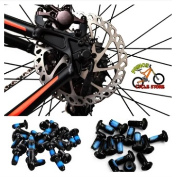 MTB Mountain Road Cycling Bike Bicycle Brake Rotor Disc Bolts Screws Plum Nuts T25 Cycle Bicycle Brake Disc Bolts Screw 12Pcs 2