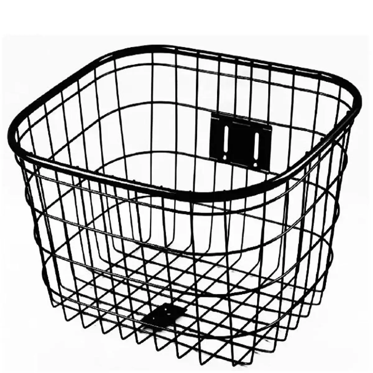 Bicycle Basket Iron Steel Role Rubber Plastered Bicycle Accessories 1