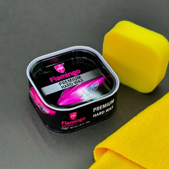Flamingo Premium Hard Wax Polish (Instant Shine) For Car / Motorcycle - car accessories thumbnail 4