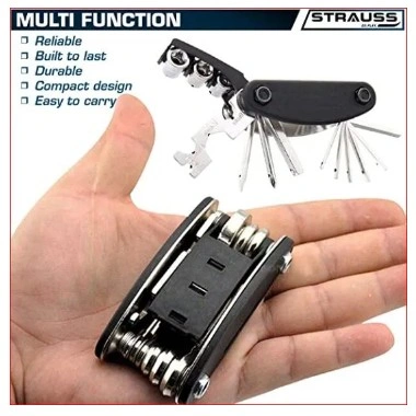 Hex Key Erench 16 in 1 Multi Functional Bike Bicycle Mechanic Repair Set Tool kit Bell Combo offer Bicycle Accessories thumbnail 5