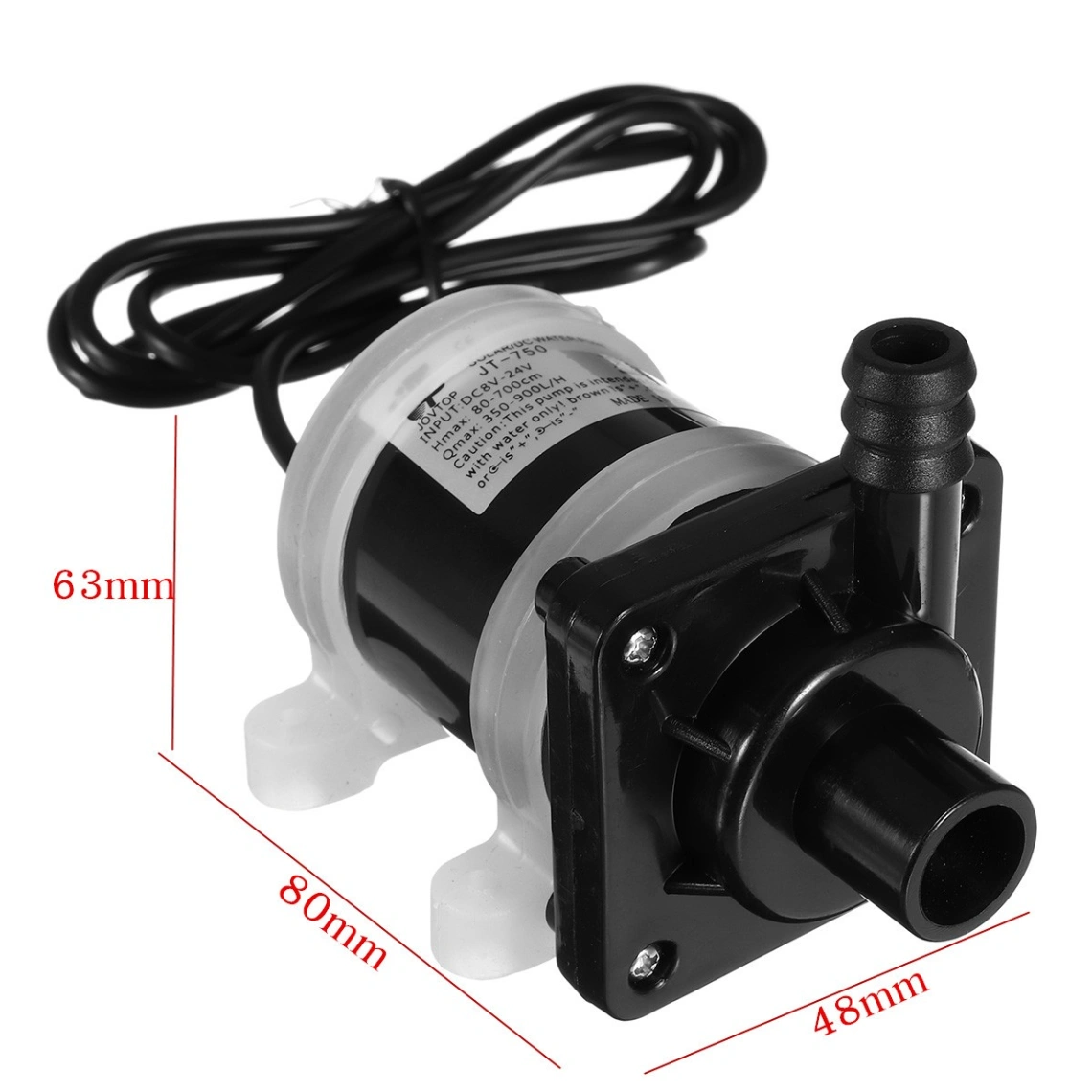 12 Volt DC Solar Powered Brushless Magnetic Submersible shafi water pump 300L/H Fish Pond Aquarium Smooth Operation thumbnail 2