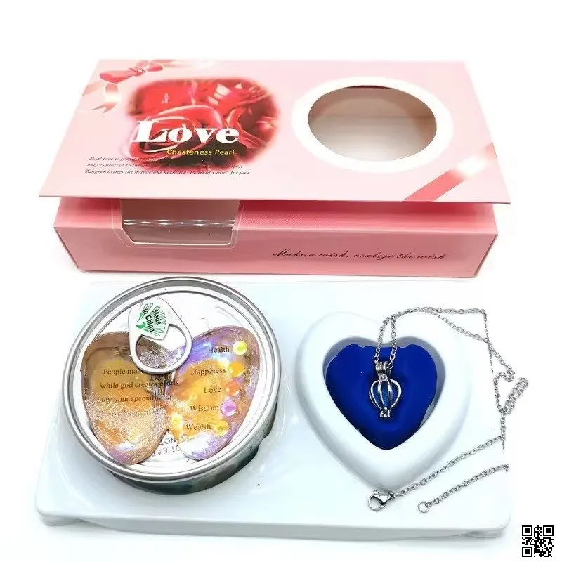 Love Wish Pearl Pendant Necklace Gift Boox 1