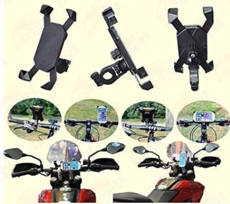 Bike Mobile Holder for All Bike and Bicycle Multi Angle Adjustable and 360 Degree Rotation Handle Grip thumbnail 2