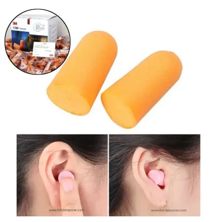 Pu Foam Anti-noise Waterproof Earplugs Soundproof Sleep Earmuffs Good 3M1100 professional noise reduction sound earplugs anti-noise learning to sleep with sleep thumbnail 1