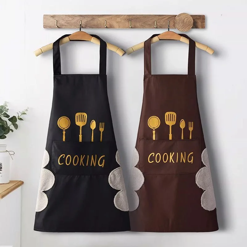 Kitchen Cooking Apron, Waterproof & Anti-Oil Polyester Kitchen Apron, Restaurant Apron for Chef Cooking thumbnail 3