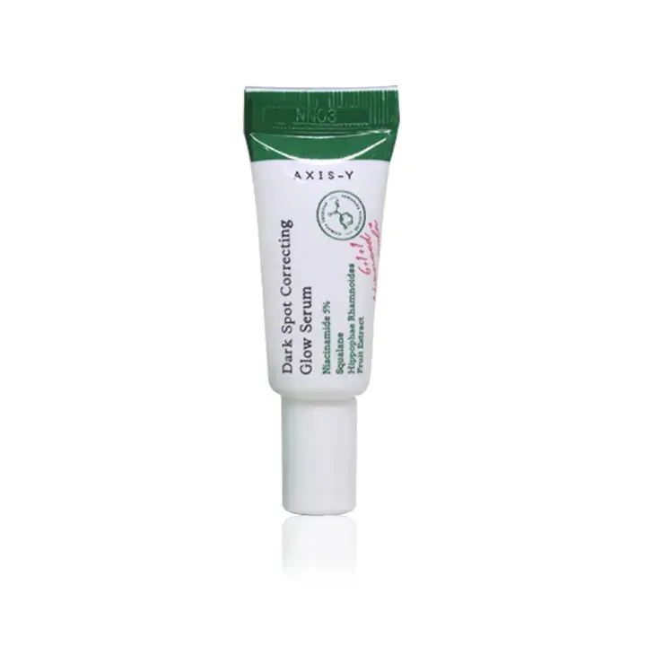 Axis-y Dark Spot Correcting Glow Serum 5ml 
(একটি নিয়াসিনামাইড-ভিত্তিক সিরাম যা কালো দাগ সংশোধন করে এবং অসম ত্বকের স্তর উন্নত করে) 1